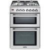 DeLonghi DDC 606-DF Modern Dual Fuel Cooker with Double Oven, Stainless Steel, A Rated
