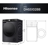 Hisense DH5S102BB Heat Pump Tumble Dryer, 10kg, Black, A+++ Rated