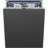 Smeg DI322BQLH Fully Integrated Dishwasher, 14 Place Settings, B Rated