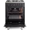 DeLonghi DSC 626G-1 Black Gas Cooker with Single Oven, A Rated