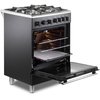 DeLonghi DSC 626G-1 Black Gas Cooker with Single Oven, A Rated