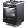 DeLonghi DSC 626G-1 Black Gas Cooker with Single Oven, A Rated