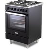 DeLonghi DSC 626G-1 Black Gas Cooker with Single Oven, A Rated