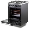 DeLonghi DSC 626G-1 Black Gas Cooker with Single Oven, A Rated