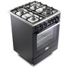 DeLonghi DSC 626G-1 Black Gas Cooker with Single Oven, A Rated