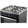 DeLonghi DSC 626G-1 Black Gas Cooker with Single Oven, A Rated