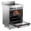DeLonghi DSC 626IND-1 Modern Induction Single Oven Electric Cooker, Stainless Steel, A Rated