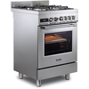 DeLonghi DSC 626MF-1 Modern Dual Fuel Cooker with Single Oven, Stainless Steel, A Rated