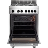 DeLonghi DSC 626MLX-1 Modern Single Oven Dual Fuel Cooker, Stainless Steel, A Rated