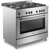 DeLonghi DSR 916-GS Modern 90cm Gas Range Cooker, Stainless Steel, A Rated