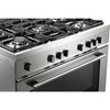 DeLonghi DSR 916-GS Modern 90cm Gas Range Cooker, Stainless Steel, A Rated