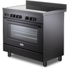 DeLonghi DSR 926IND-BL 90cm Induction Range Cooker, Black, A Rated