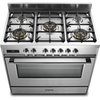 DeLonghi DSR 927-DF/X Space 90cm Dual Fuel Range Cooker, Stainless Steel, A Rated
