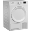Beko DTLCE80041W Condenser Tumble Dryer, 8kg, White, B Rated