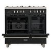 DeLonghi DTR 906-DF/AN Modern 90cm Dual Fuel Range Cooker, Black, B Rated