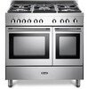 DeLonghi DTR 906-G Modern 90cm Gas Range Cooker, Stainless Steel, A Rated