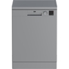 Beko DVN04X20S Dishwasher, 13 Place Settings, Silver, E Rated