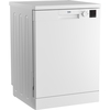 Beko DVN04X20W Dishwasher, 13 Place Settings, White, E Rated