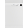 Beko DVN05C20W Dishwasher, 13 Place Settings, White, E Rated