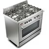 DeLonghi DVRS 916-DF/SS Vintage 90cm Dual Fuel Range Cooker, Stainless Steel, A Rated