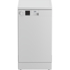 Beko DVS05C20W Slimline Dishwasher, 10 Place Settings, White, E Rated