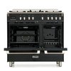 DeLonghi DVTR 906-DF/BL Vintage 90cm Dual Fuel Range Cooker, Stainless Steel, A Rated