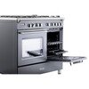 DeLonghi DVTR 906-DF/SLATE Vintage 90cm Dual Fuel Range Cooker, Stainless Steel, A Rated