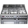 DeLonghi DVTR 906-DF/SLATE Vintage 90cm Dual Fuel Range Cooker, Stainless Steel, A Rated