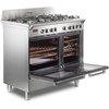 DeLonghi DVTR 906- DF/SS Vintage 90cm Dual Fuel Range Cooker, Stainless Steel, A Rated