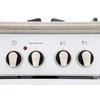 DeLonghi DVTR 906-DF/WH Vintage 90cm Dual Fuel Range Cooker, White, A Rated