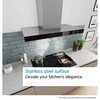 Bosch DWB65CC30B Series 4 60cm Chimney Cooker Hood, Stainless Steel, B Rated