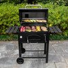 Char-Griller E2197 30" Traditional Charcoal Grill, Black