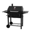 Char-Griller E2197 30" Traditional Charcoal Grill, Black