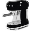 Smeg ECF02BLUK Retro Espresso Coffee Machine with Steam Wand, Black