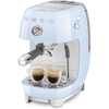 Smeg ECF03PBUK Retro Coffee Machine, Blue