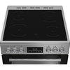 Beko EDC6731S Ceramic Electric Cooker with Double Oven, Silver, A Rated