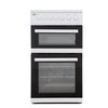 Beko EDP503W Solid Plate Electric Cooker with Double Oven, White, A Rated