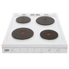 Beko EDP503W Solid Plate Electric Cooker with Double Oven, White, A Rated