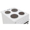 Beko EDP503W Solid Plate Electric Cooker with Double Oven, White, A Rated