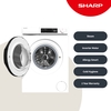 Sharp ES-NFB814BWNA-EN Washing Machine, 8kg, 1400 Spin, White, A Rated
