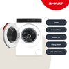 Sharp ES-NFL214CWDA2-EN Washing Machine, 12kg, 1400 Spin, White, A Rated