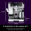 Ninja ES701UK Retro Coffee Machine, Stainless Steel