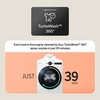 LG F4X5013TBB Washing Machine, 1400 Spin, Black, A Rated