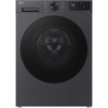 LG F4X5013TBB Washing Machine, 1400 Spin, Black, A Rated