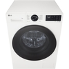 LG F4X5013TWB Washing Machine, 1400 Spin, White, A Rated