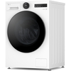 LG F4X7009TWB Washing Machine, 9kg, 1400 Spin, White, A Rated