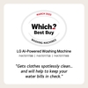 LG F4X7011TBB Washing Machine, 11kg, 1400 Spin, Black, A Rated