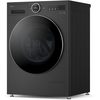 LG F4X9009TBC Washing Machine, 9kg, 1400 Spin, Black, A Rated