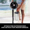Shark FA300UK FlexBreeze Pro Mist Indoor & Outdoor Fan & Outdoor Misting System, Black