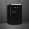 Smeg FAB10HRBL6 Retro Minibar Refrigerator, Black, D Rated